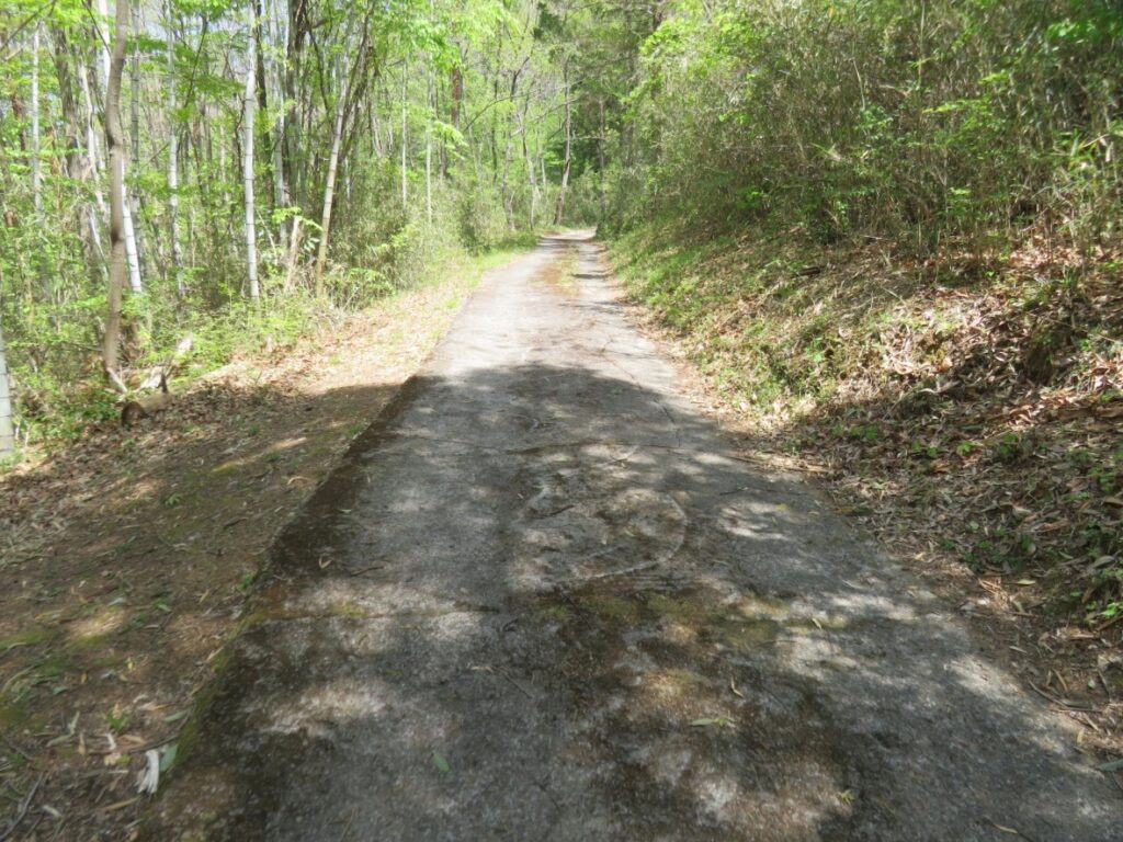 狭い道です、ご注意ください