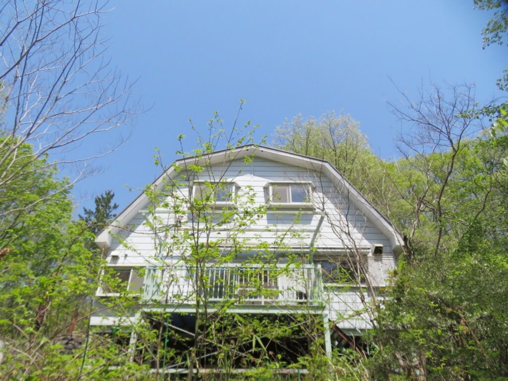 庭からお家を