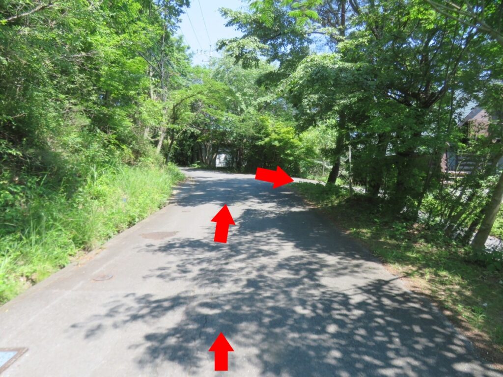 秩父市・横瀬町方面からはここを右に鋭角に