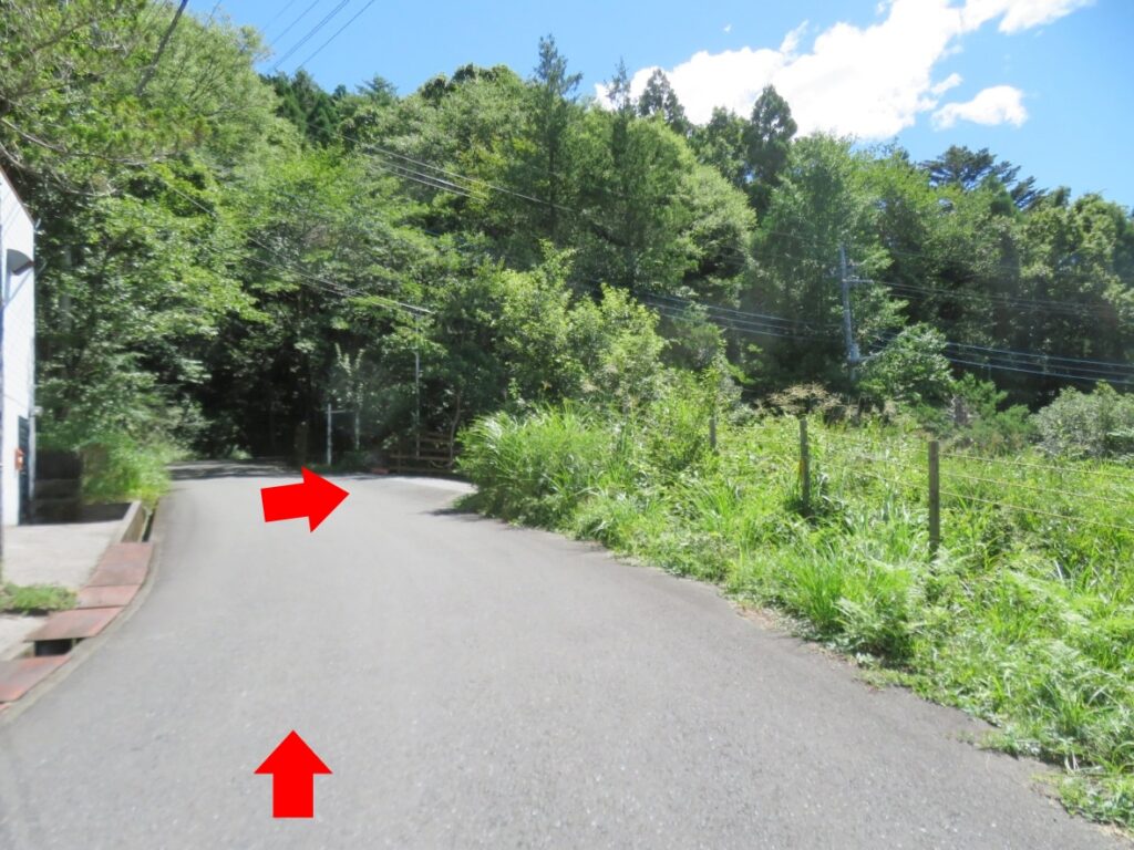 横瀬町・秩父市方面からはここを右へ