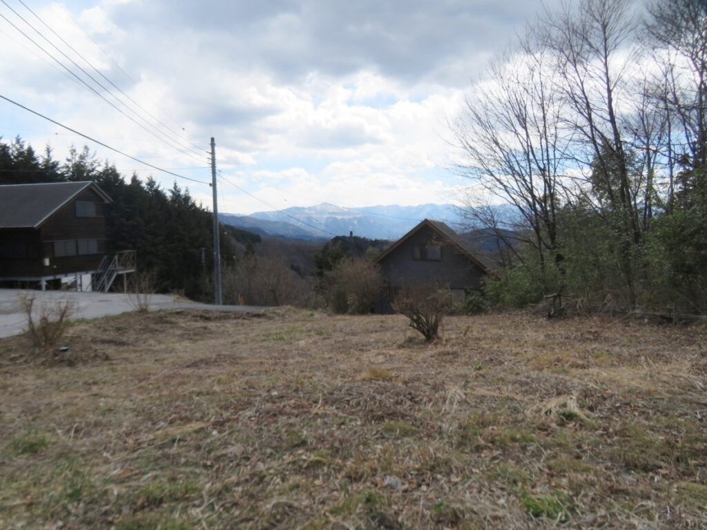 土地から、正面は武甲山