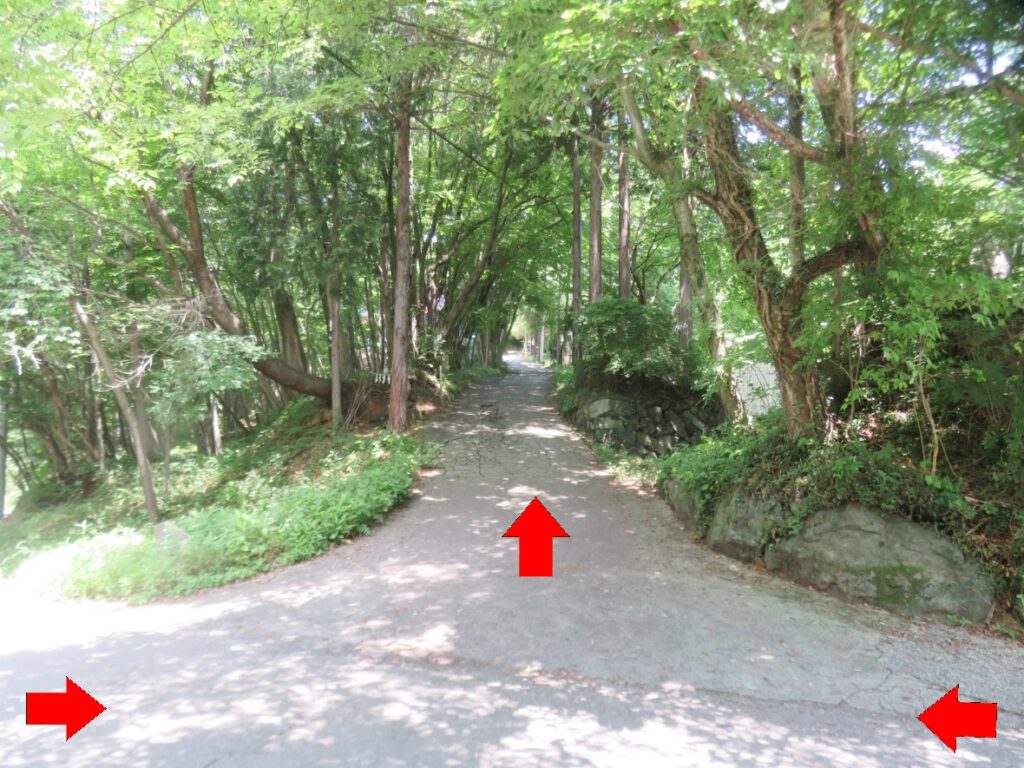 矢印の方へ、上ります