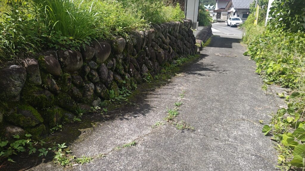 接道 建物側~町道方面
