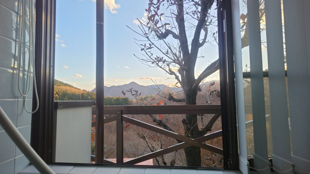 浴槽からの景色