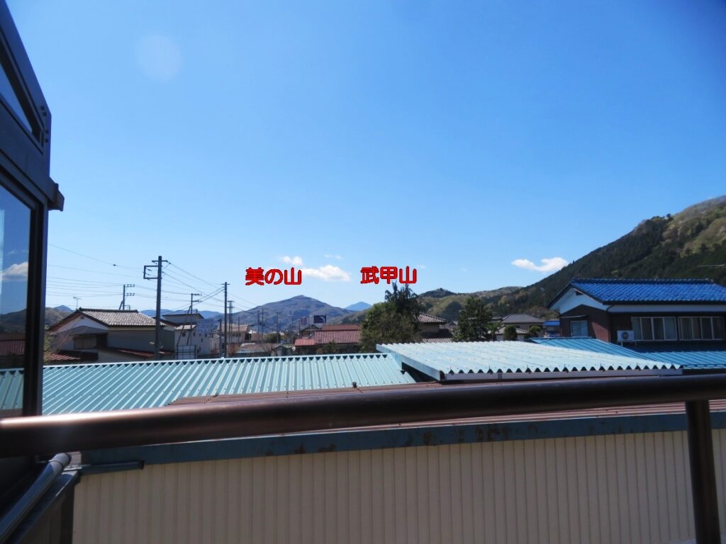 ベランダから