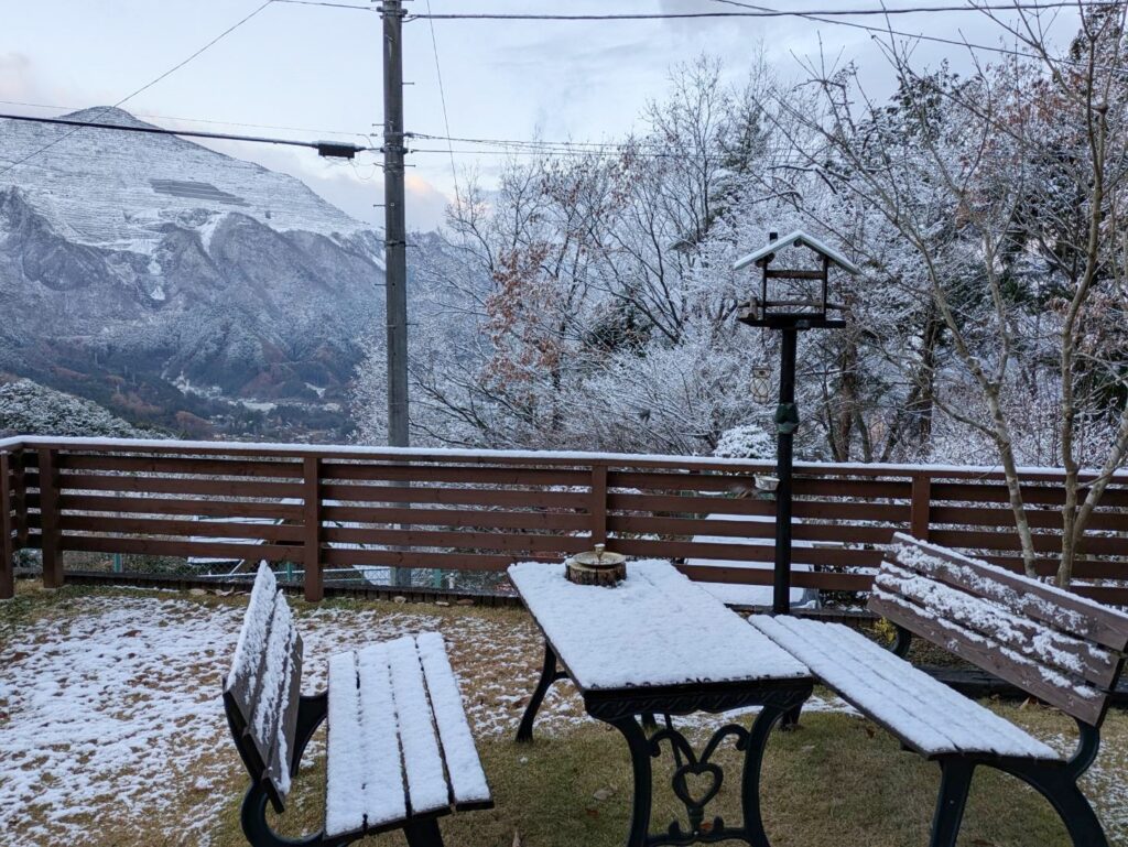 冬、うっすらと、雪も良い景色