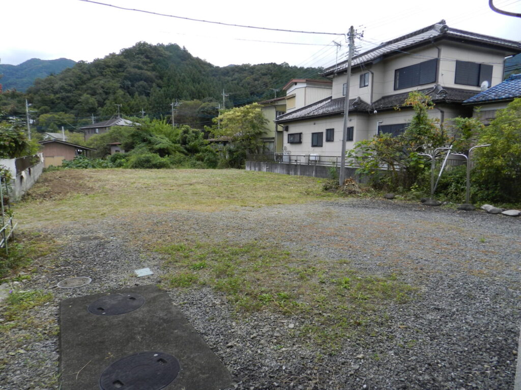 建物側から見た敷地